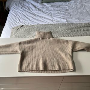 Madewell (Re)sourced Cashmere Crop Turtleneck Sweater